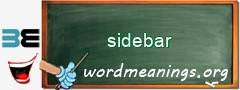 WordMeaning blackboard for sidebar